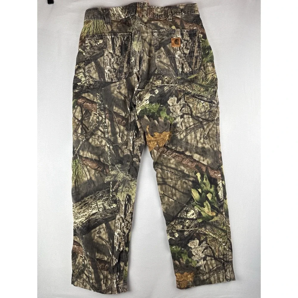 Carhartt Relaxed Fit Mens 34x32 Mossy Oak Real Tree Camo Canvas Pants 102288-340